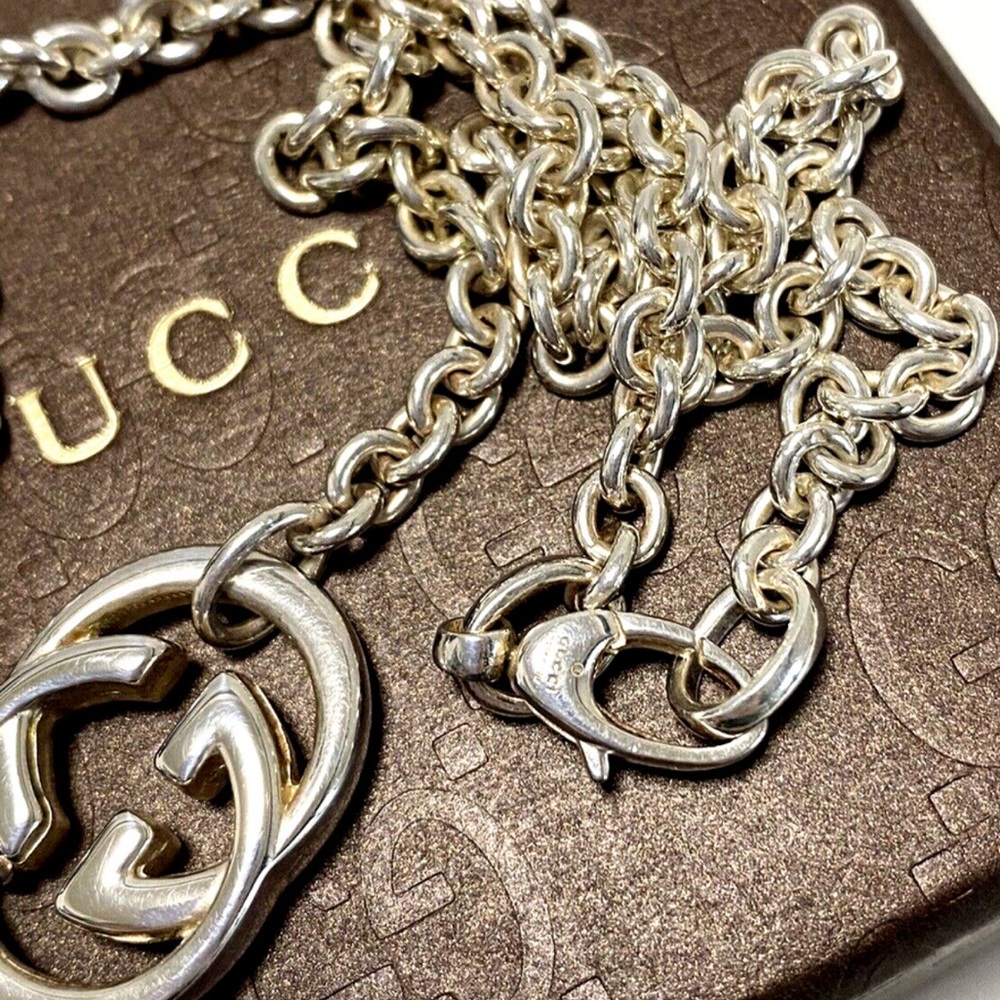 SALE ☀️💥🔆 Gucci Luxury 925 Sterling Silver Necklace - Picture 2 of 7